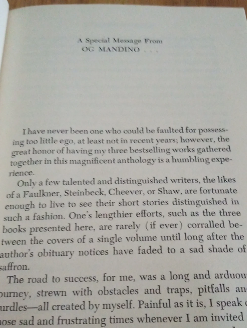 BUSINESS - SELF HELP BOOK: Og Mandino's Great Trilogy